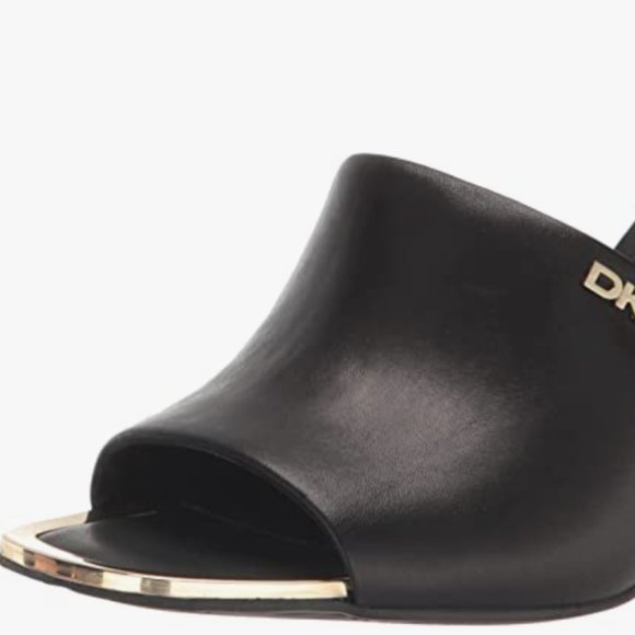 NEW DKNY Womens Bronx Open Toe Fashion Pump Heeled Sandal Black Sz 7.5 - Picture 10 of 12